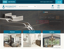 Tablet Screenshot of decorativeplumbingonline.com